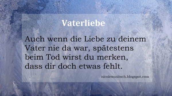 Bildgedicht: Vaterliebe