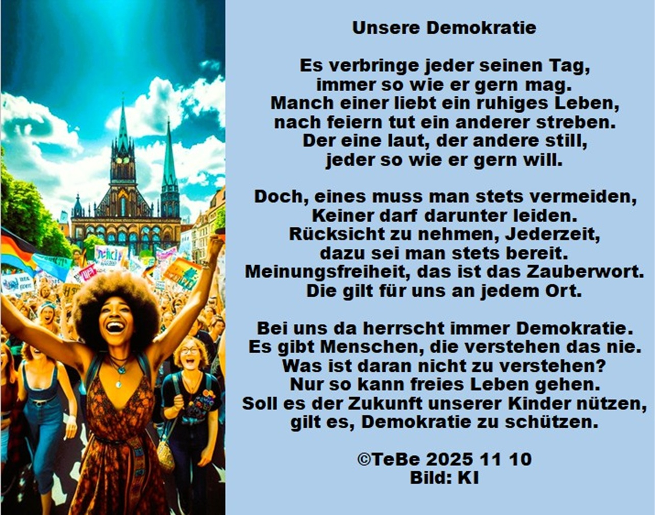 Bildgedicht: Unsere Demokratie