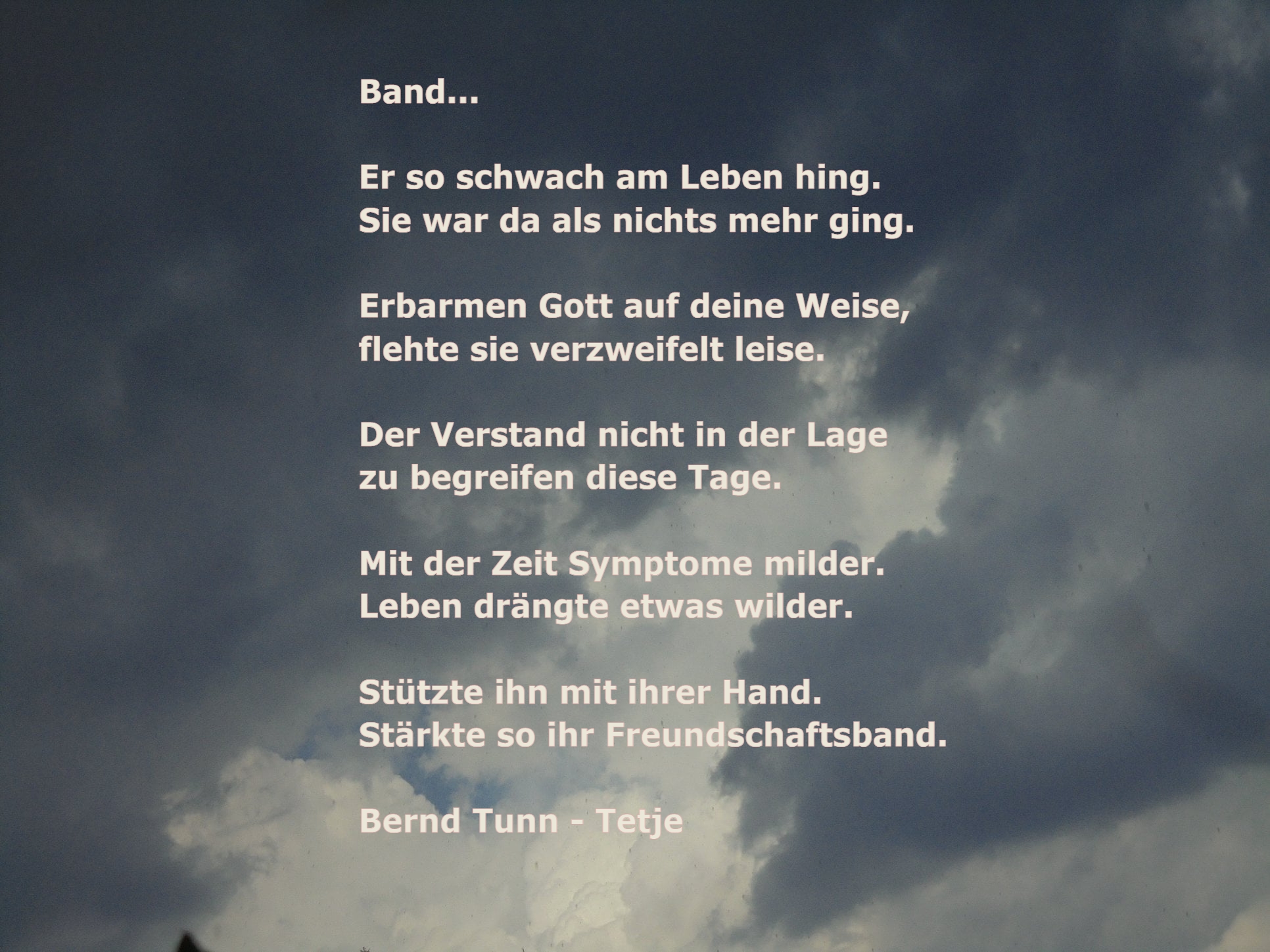 Bildgedicht: Band...