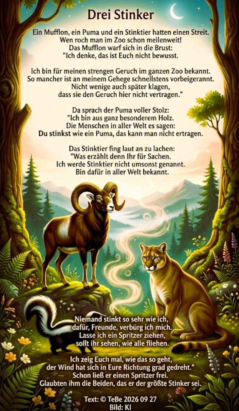 Bildgedicht: Drei Stinker