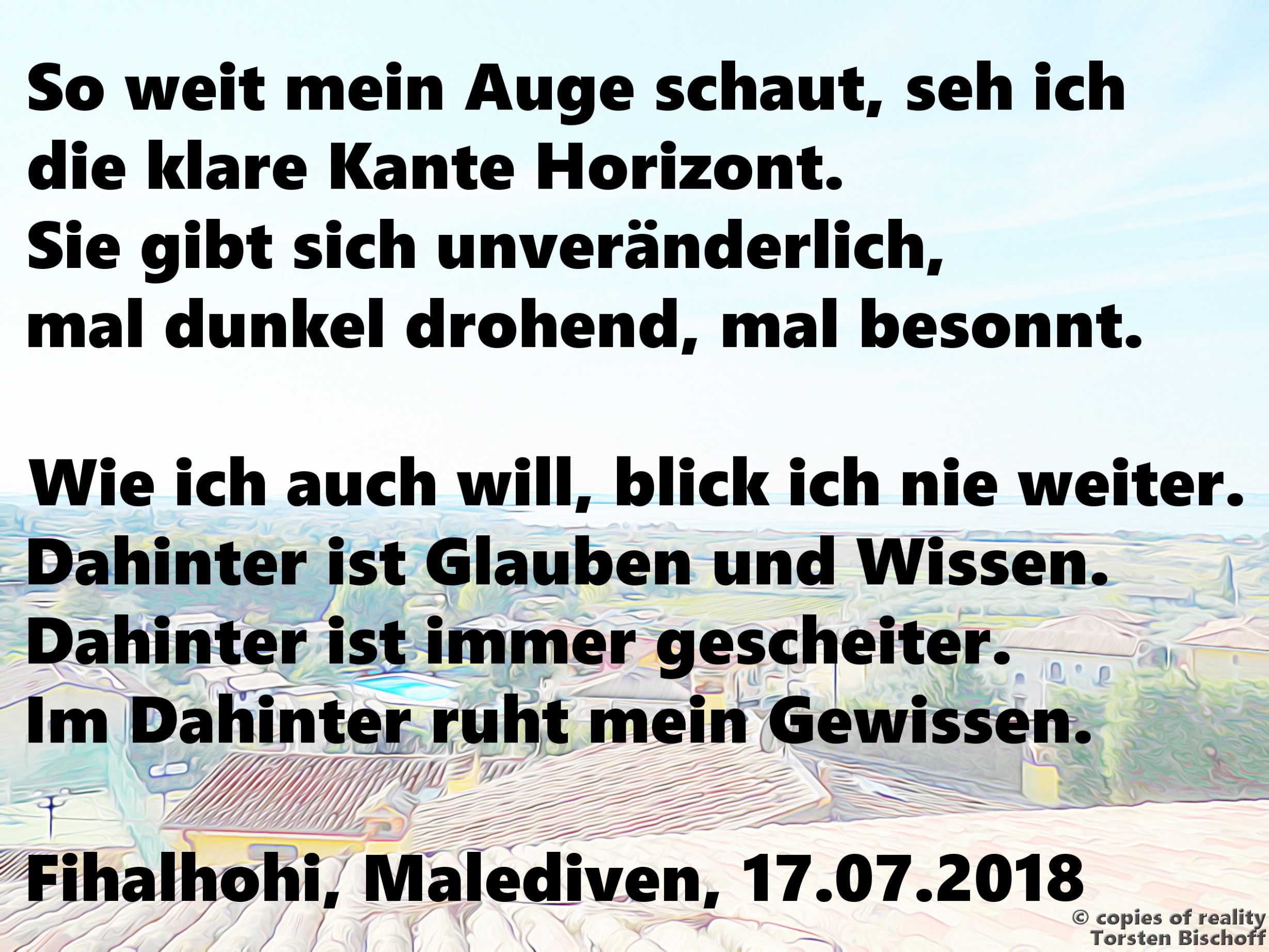 Bildgedicht: Dahinter