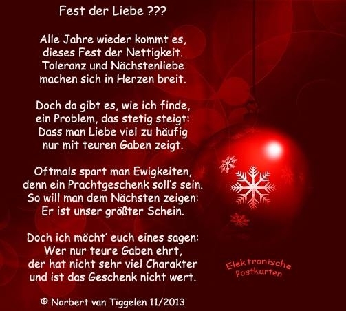 Bildgedicht: Fest der Liebe