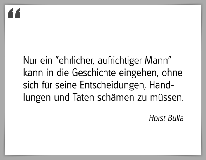 Bildgedicht: "Nur ein ehrlicher, aufrichtiger Mann"