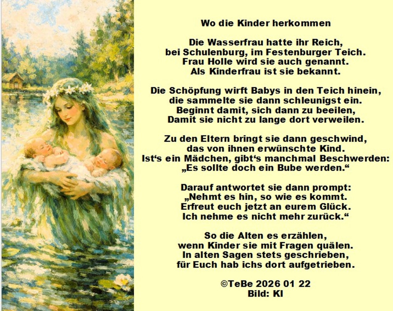 Bildgedicht: Wo die Kinder herkommen