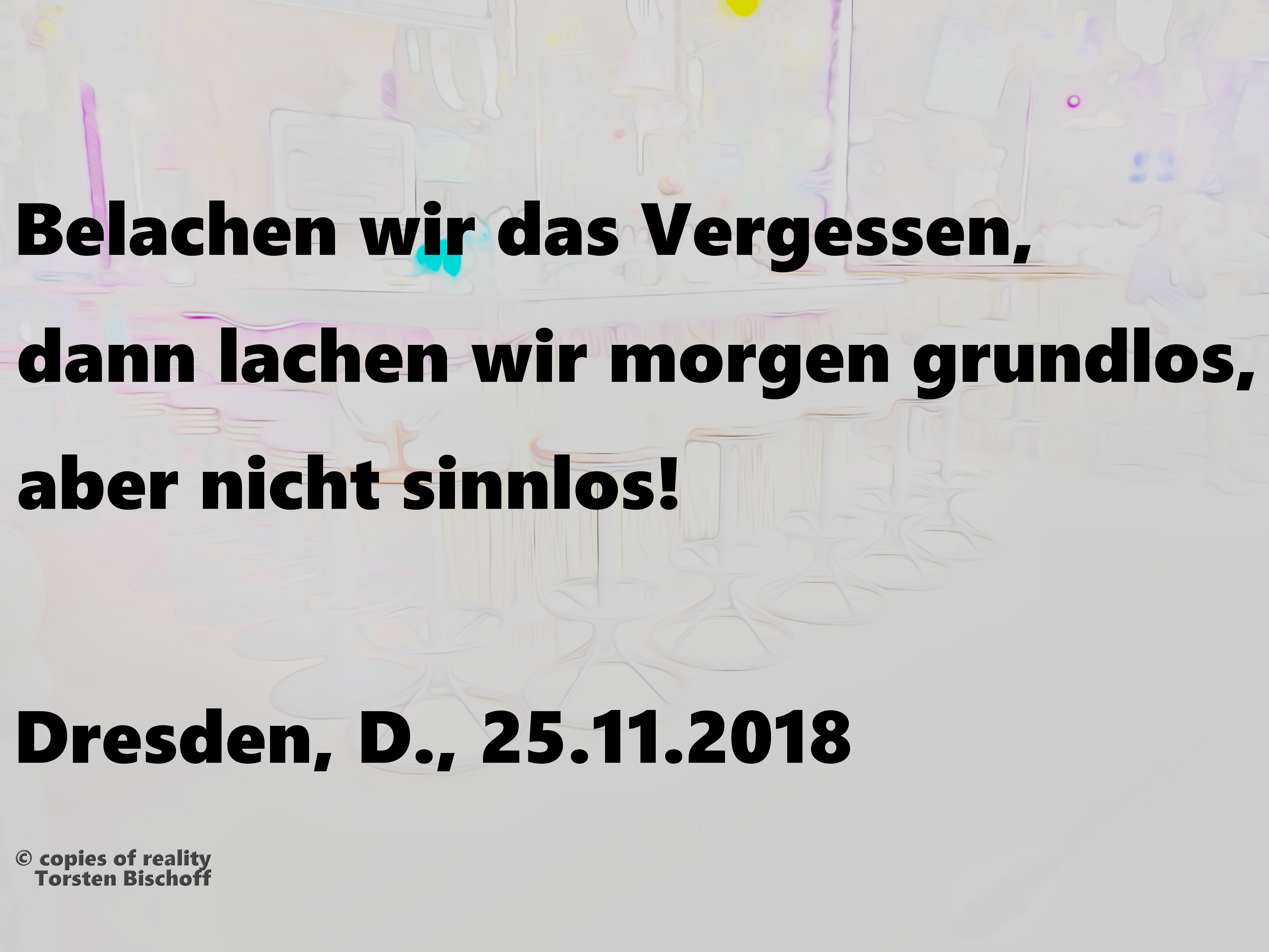 Bildgedicht: Vergessen