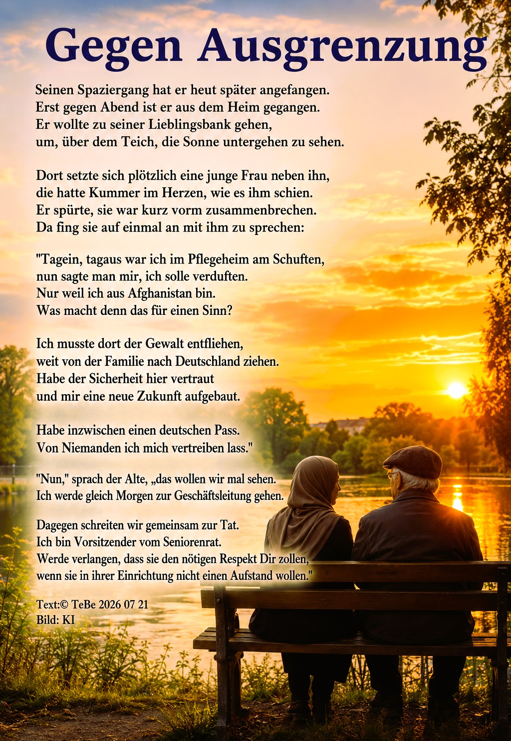 Bildgedicht: Gegen Ausgrenzung