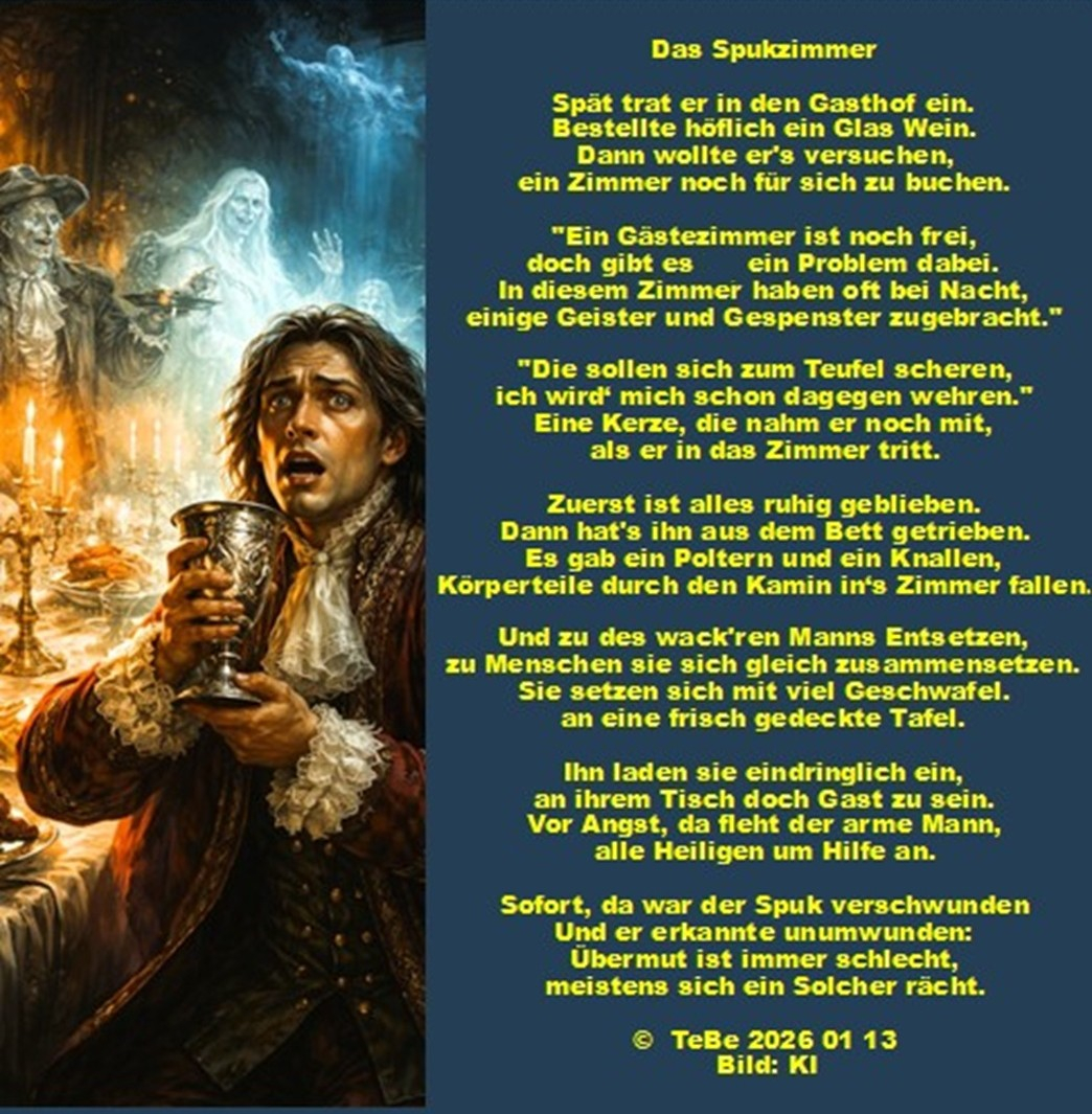 Bildgedicht: Das Spukzimmer
