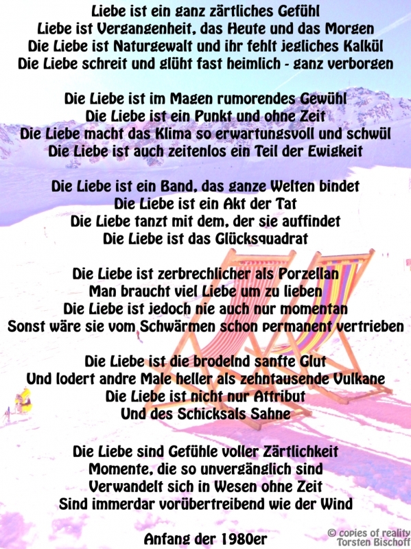 Bildgedicht: Liebe ist