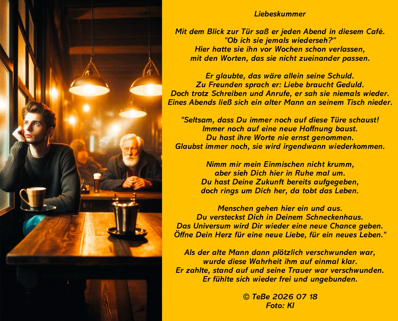 Bildgedicht: Liebeskummer