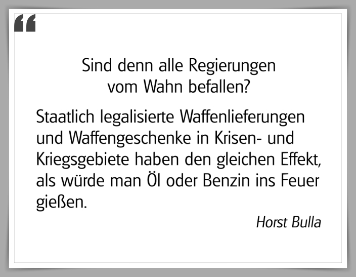 Bildgedicht: "Sind denn alle Regierungen vom Wahn befallen?"