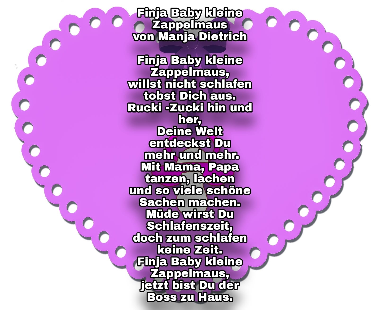 Bildgedicht: Finja Baby kleine Zappelmaus 