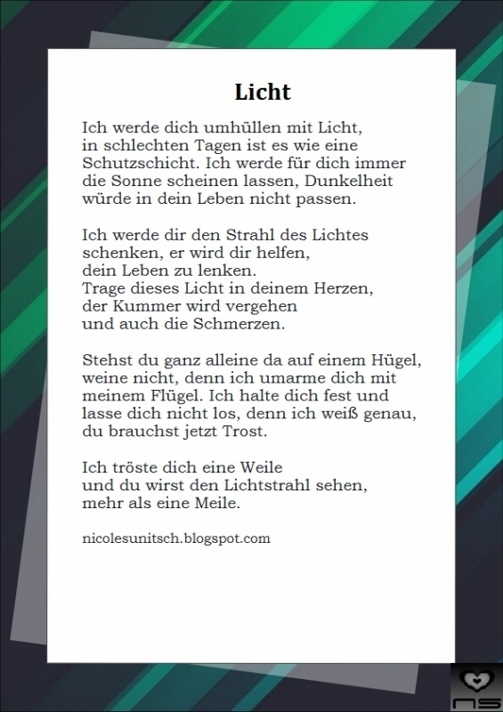 Bildgedicht: Licht