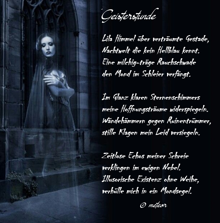 Bildgedicht: Geisterstunde