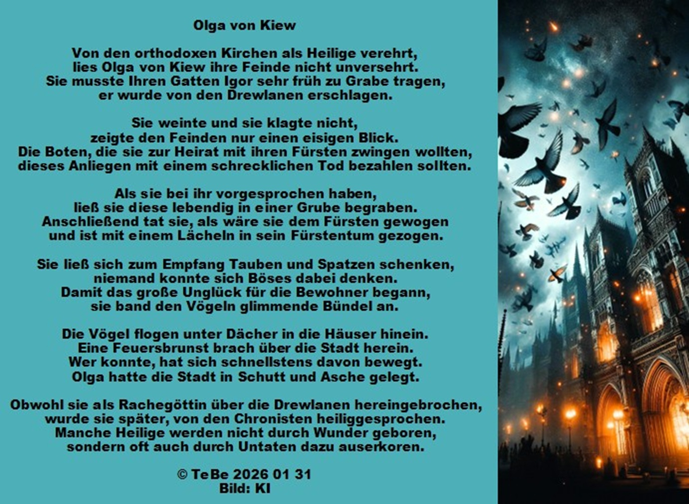 Bildgedicht: Olga von Kiew