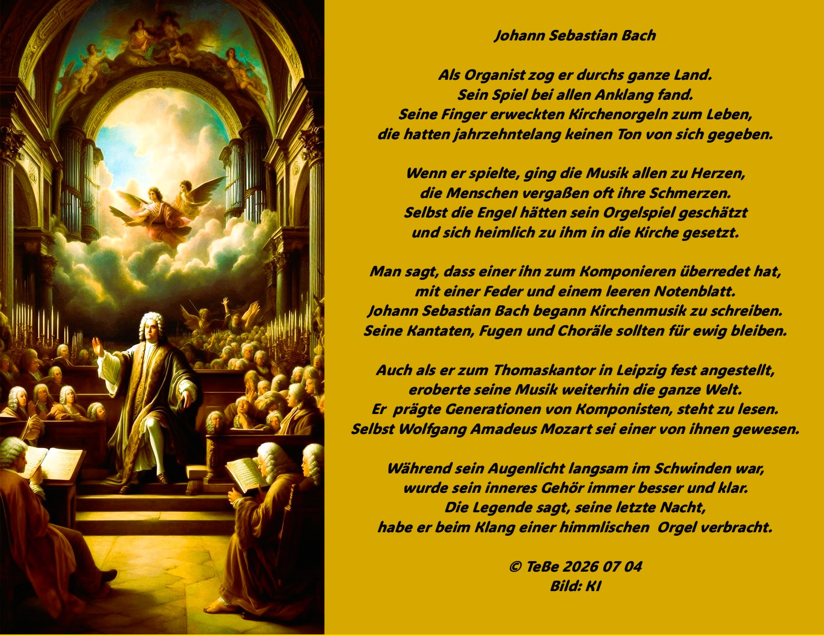 Bildgedicht: Johann Sebastian Bach