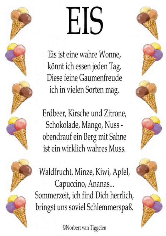 Bildgedicht: Eis