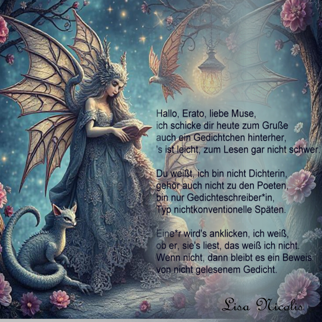 Bildgedicht: Gru&szlig; an Erato