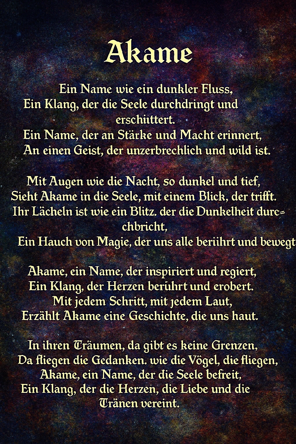 Bildgedicht: "Unzerbrechlich"