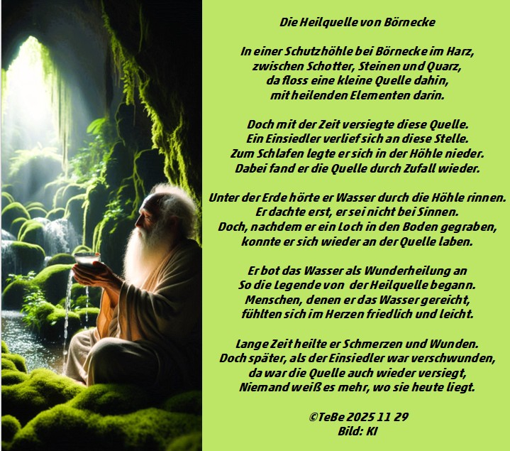 Bildgedicht: Die Heilquelle von B&ouml;rnecke