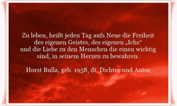 Bildgedicht: Zu leben, heißt