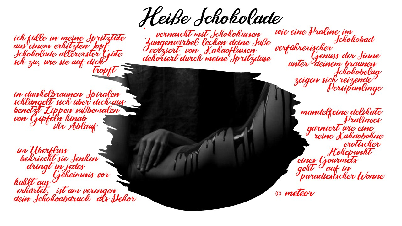 Bildgedicht: Hei&szlig;e Schokolade
