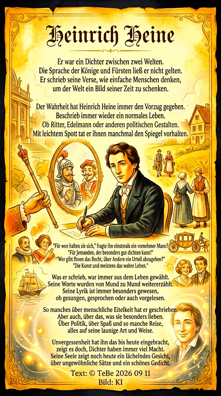 Bildgedicht: Heinrich Heine