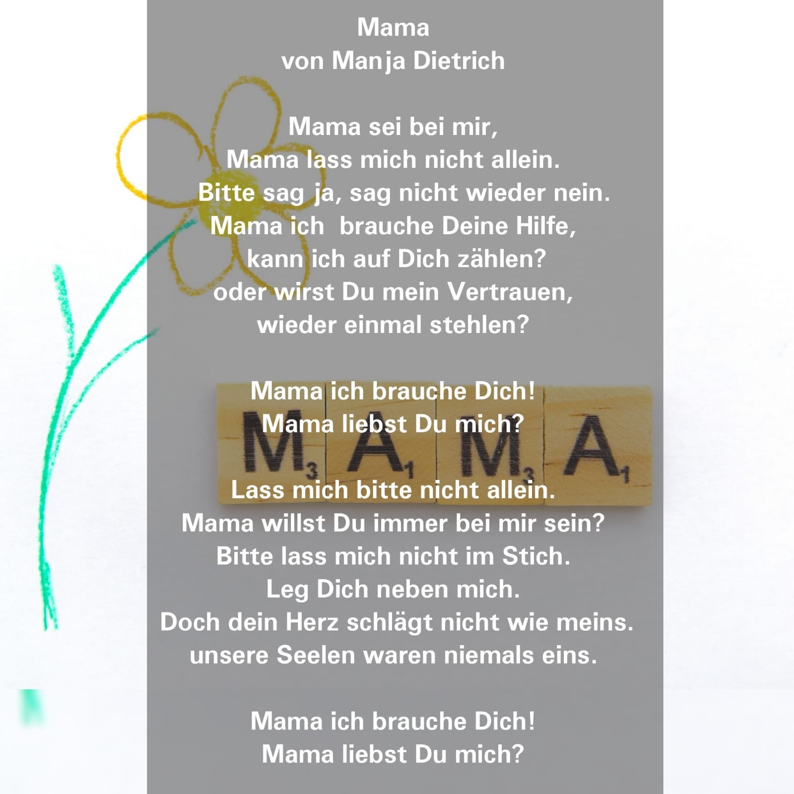 Bildgedicht: Mama 