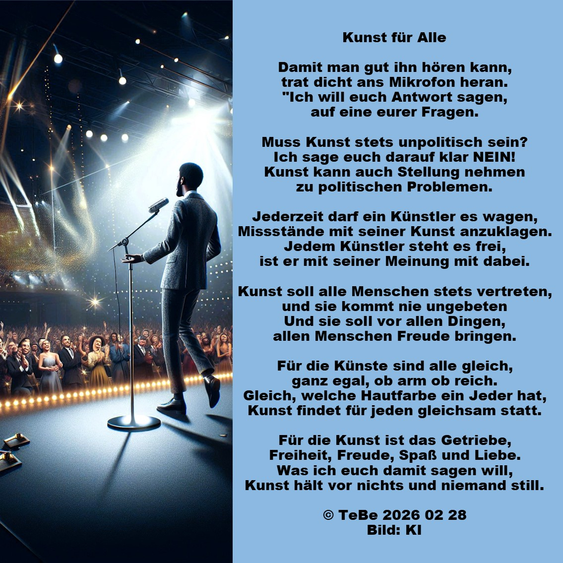 Bildgedicht: Kunst f&uuml;r alle