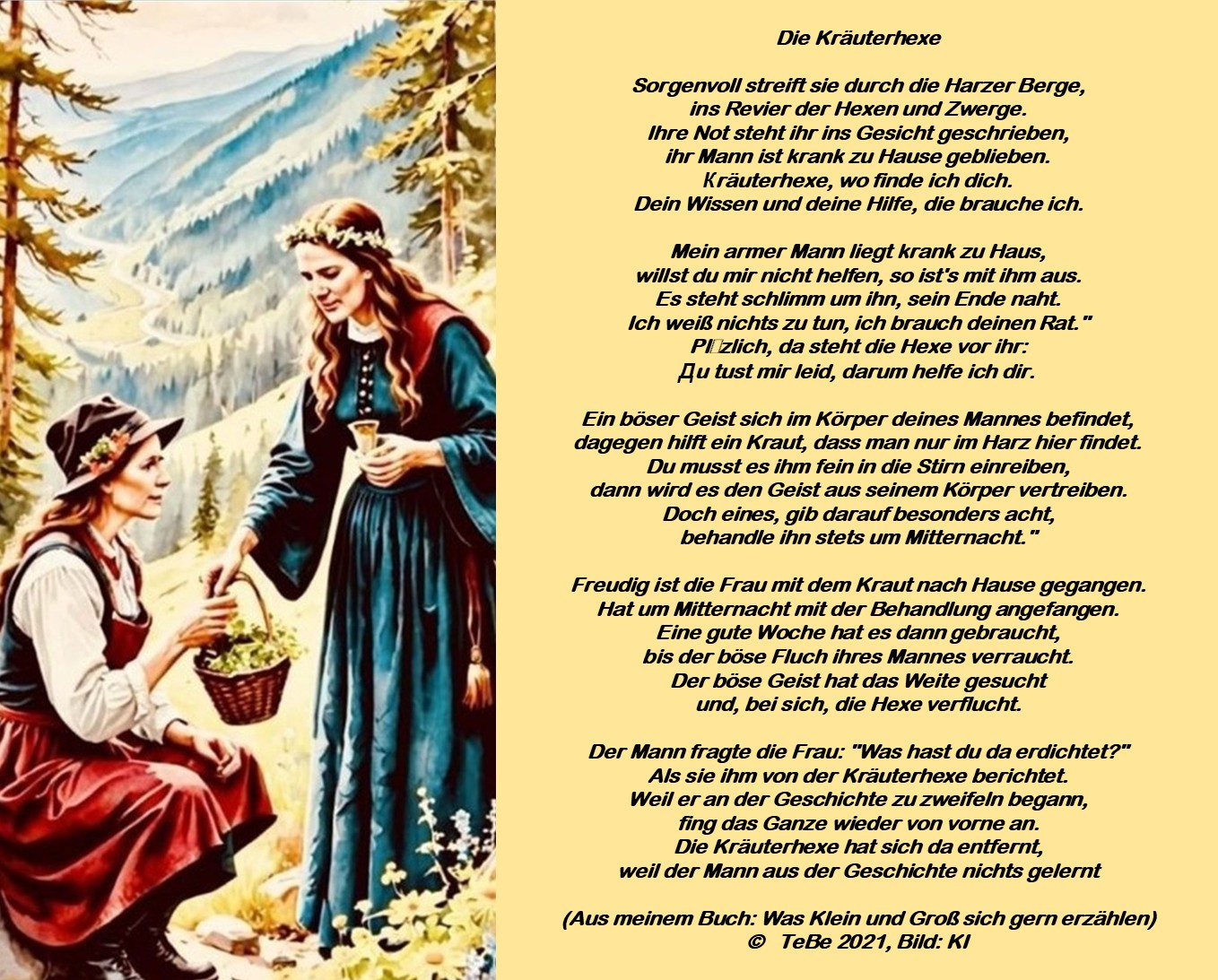 Bildgedicht: Kr&auml;uterhexe