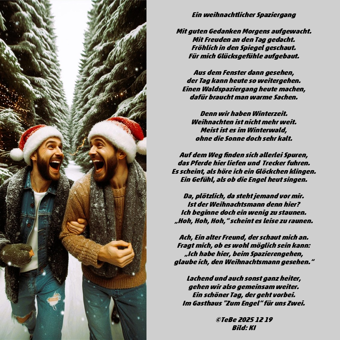 Bildgedicht: Ein weihnachtlicher Spaziergang