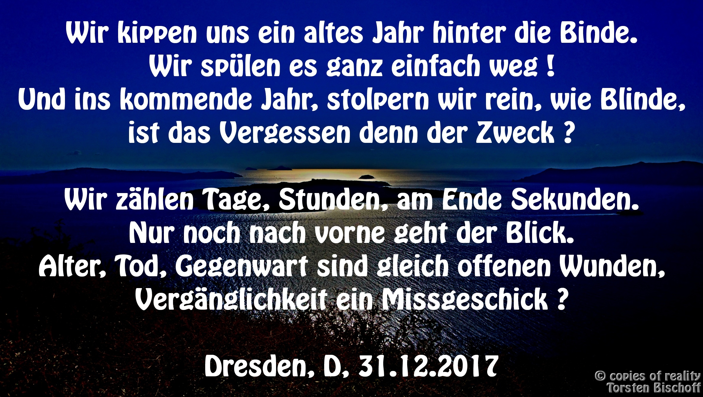 Bildgedicht: Jahresendfeier