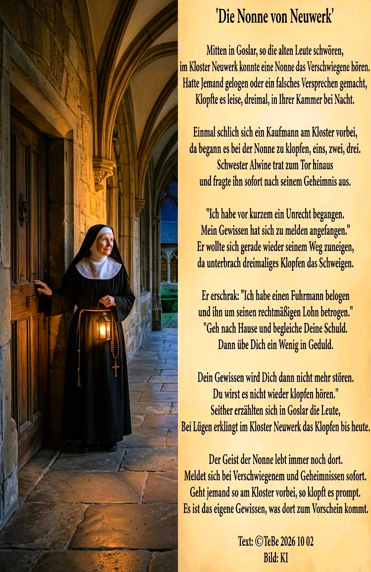 Bildgedicht: Die Nonne von Neuwerk