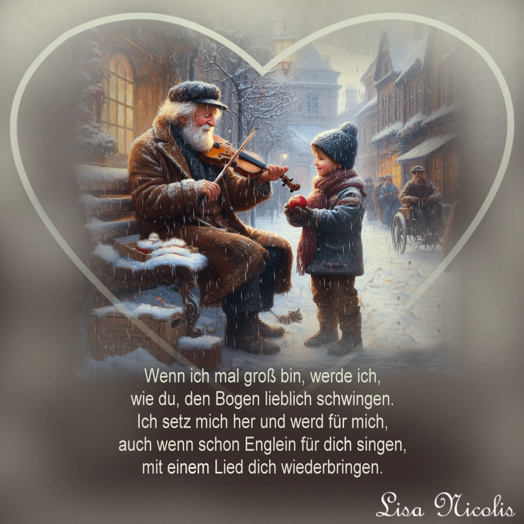 Bildgedicht: Der Stra&szlig;enmusiker