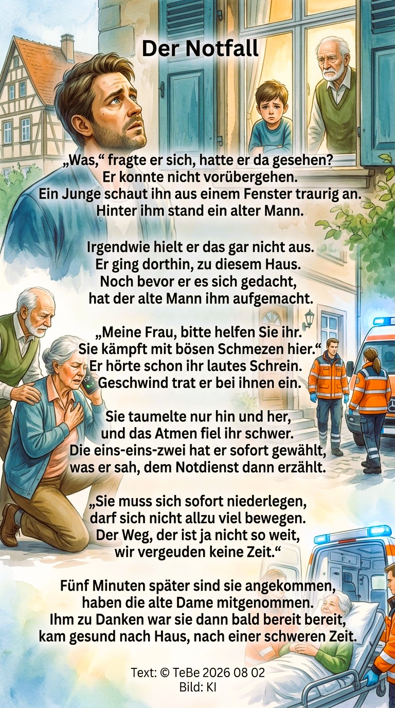 Bildgedicht: Der Notfall
