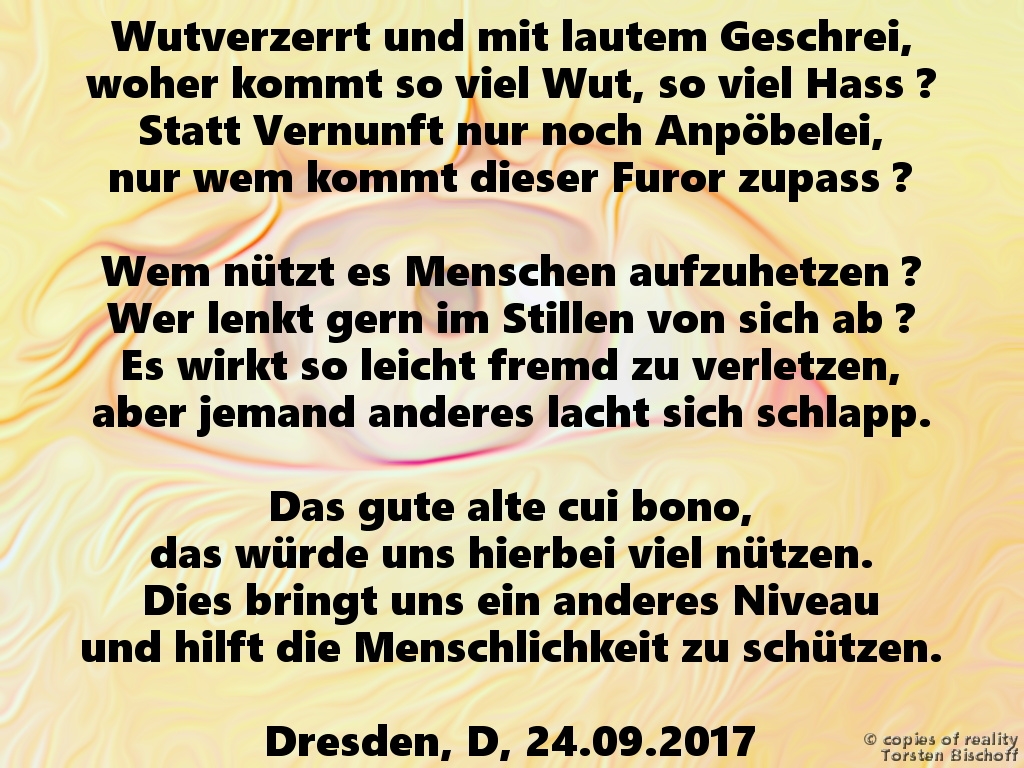 Bildgedicht: Niveau