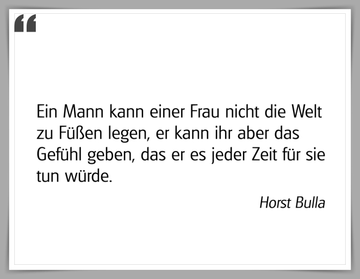 Bildgedicht: "Ein Mann kann einer Frau"