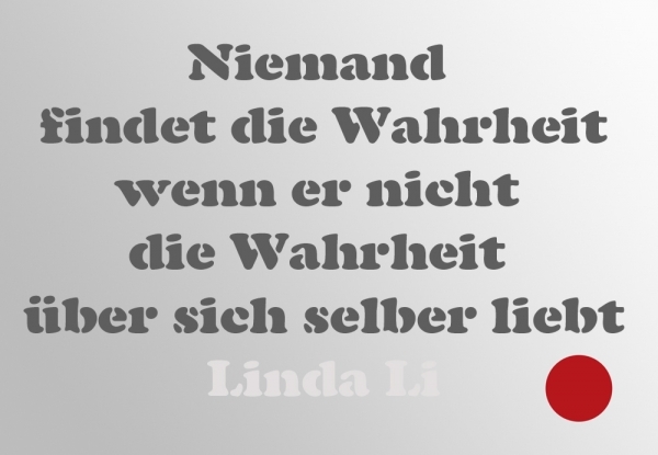 Bildgedicht: Niemand findet die Wahrheit