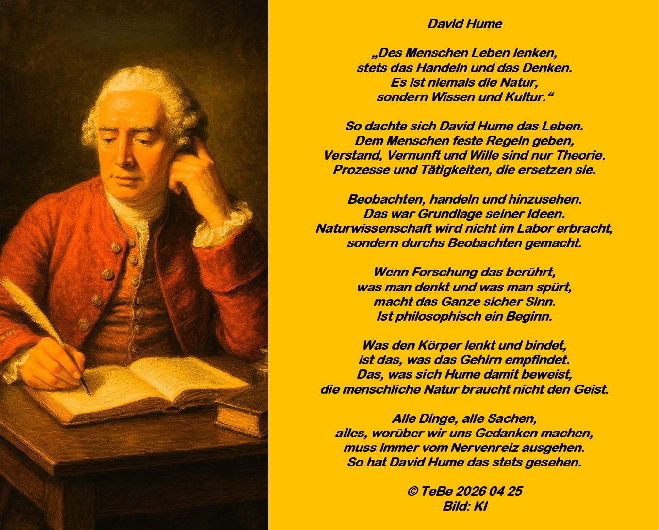 Bildgedicht: David Hume