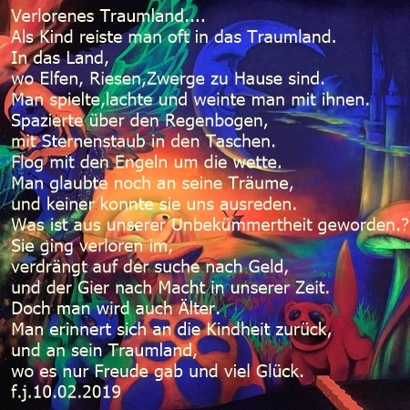 Bildgedicht: Verlorenes Traumland...