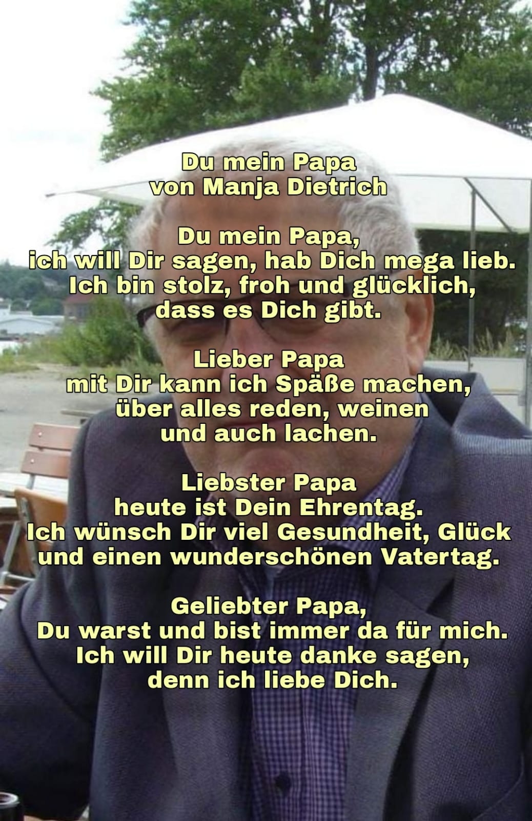 Bildgedicht: Du mein Papa 