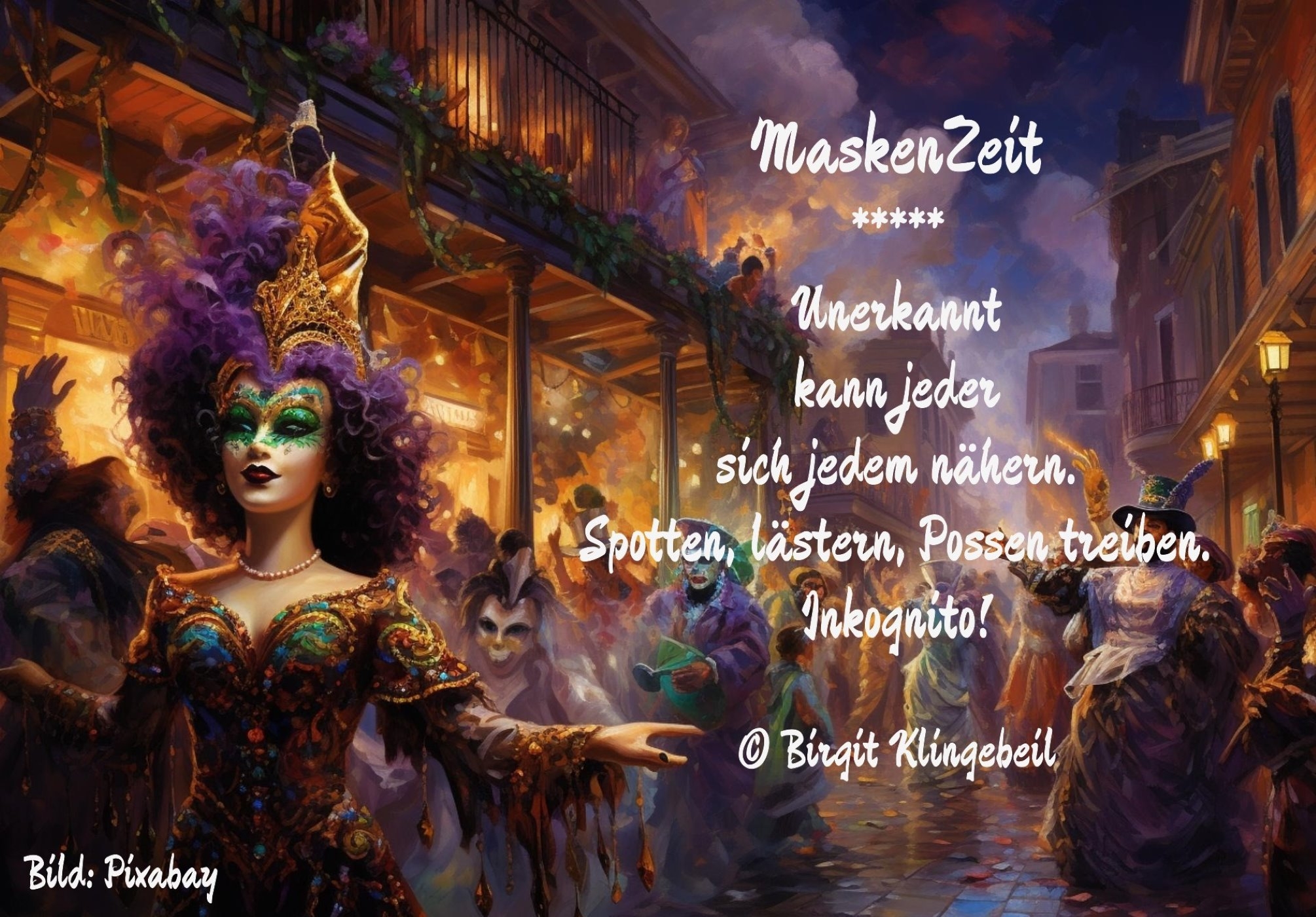 Bildgedicht: MaskenZeit