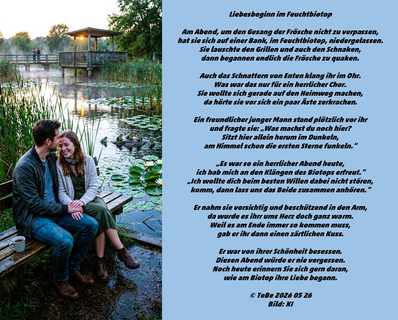 Bildgedicht: Liebesbeginn