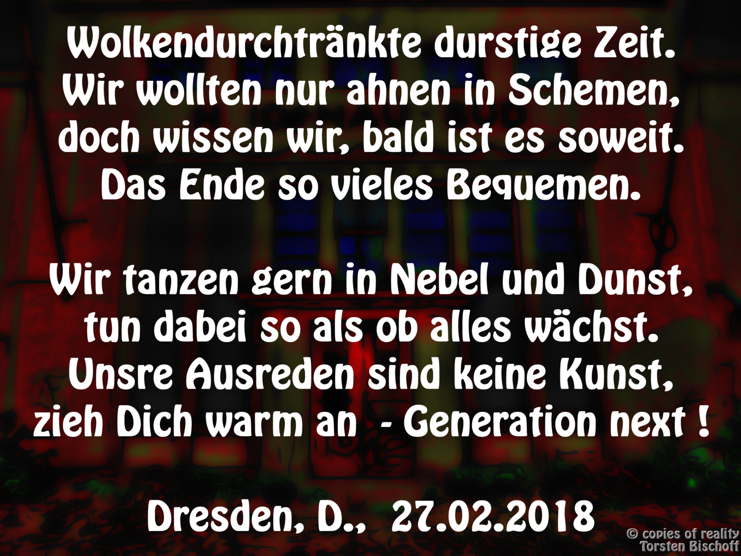 Bildgedicht: Ahnung ...