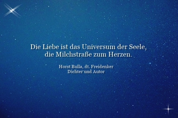 Bildgedicht: Die Liebe ist das Universum