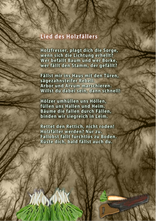 Bildgedicht: Lied das Holzfällers