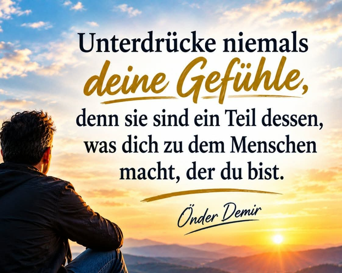 Bildgedicht: UNTERDR&Uuml;CKE NIEMALS DEINE GEF&Uuml;HLE 