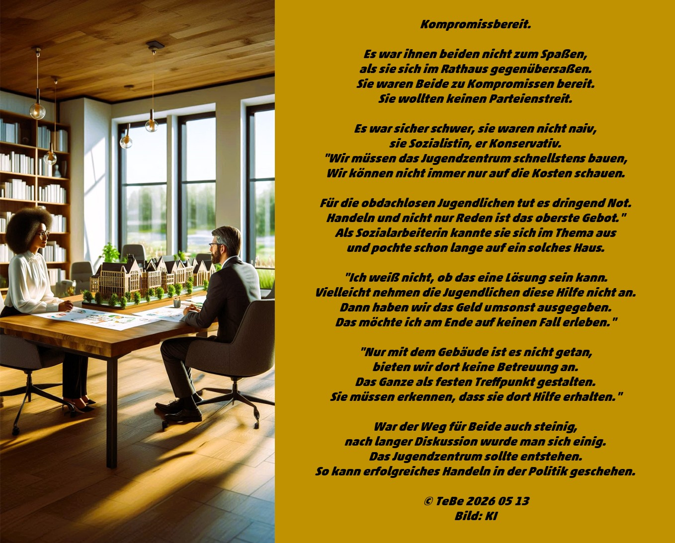 Bildgedicht: Kompromissbereit
