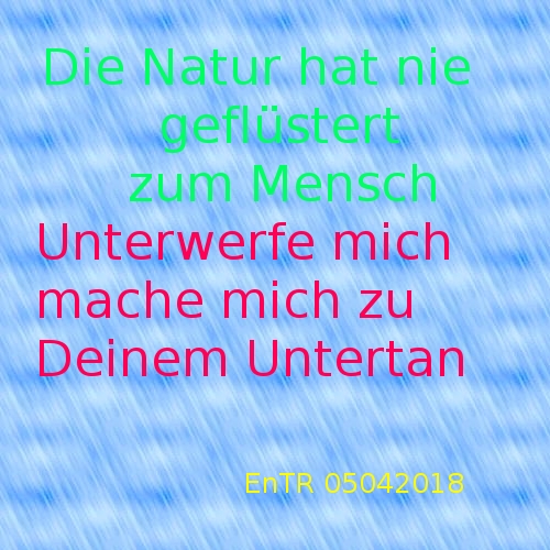 Bildgedicht: Die Natur