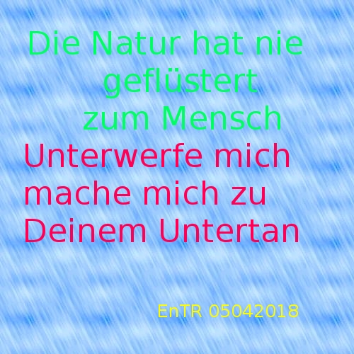 Bildgedicht: Die Natur