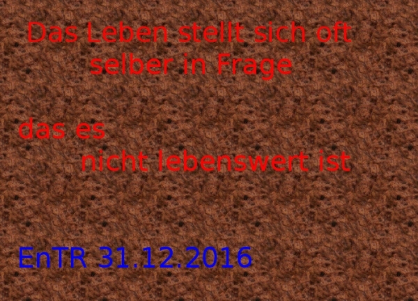 Bildgedicht: Oft ist das Leben